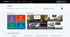 Desktop Screenshot of esupport.sony.com