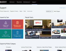 Tablet Screenshot of esupport.sony.com