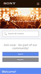 Mobile Screenshot of community.sony.lt